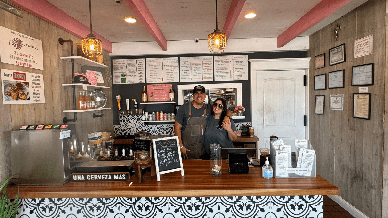 workers at counter taco tuesdays